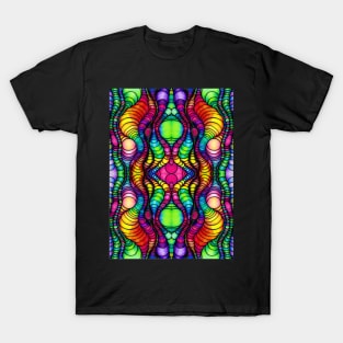 Colorful Tube Worms in Symmetry T-Shirt